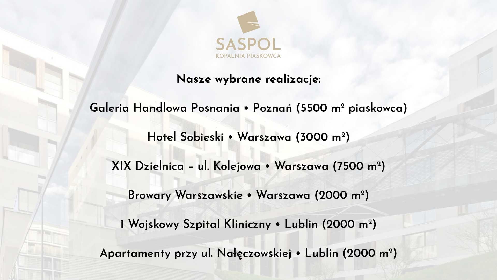 Płyty budowlane z piaskowca na wymiar gr. 4 cm SUPER Kamień JAKOŚĆ 1
