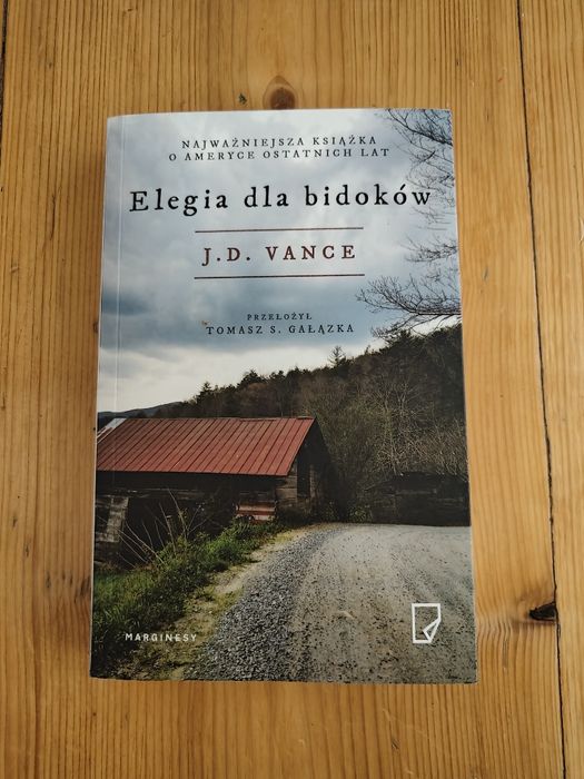 Elegia dla bidoków J. D. Vance książka w bardzo dobrym stanie