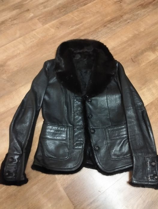 дублянка-педжик шкіряна з норкою