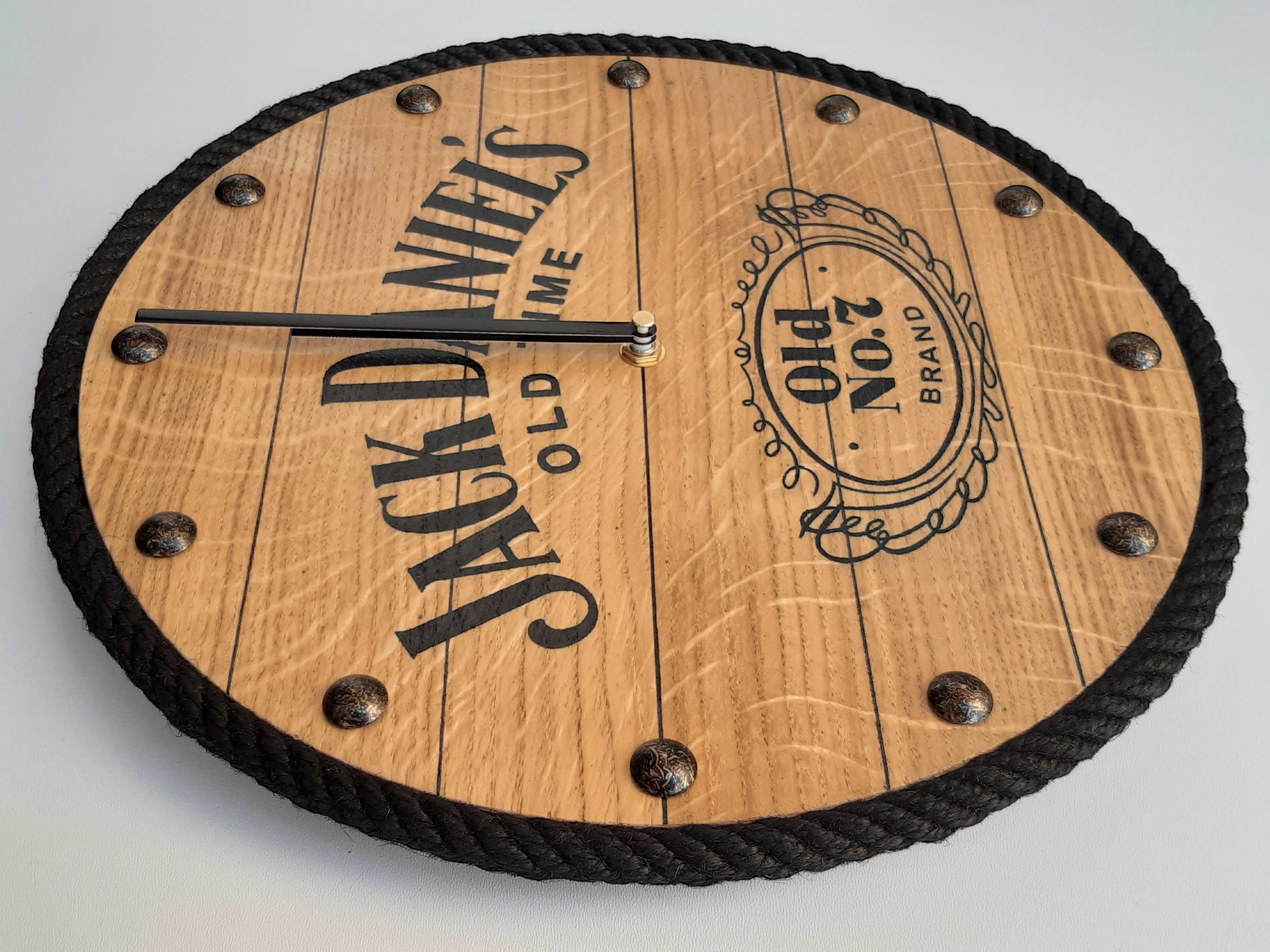 Jack Daniels Prezent dla mężczyzny. DUŻY zegar w stylu Jack Daniels