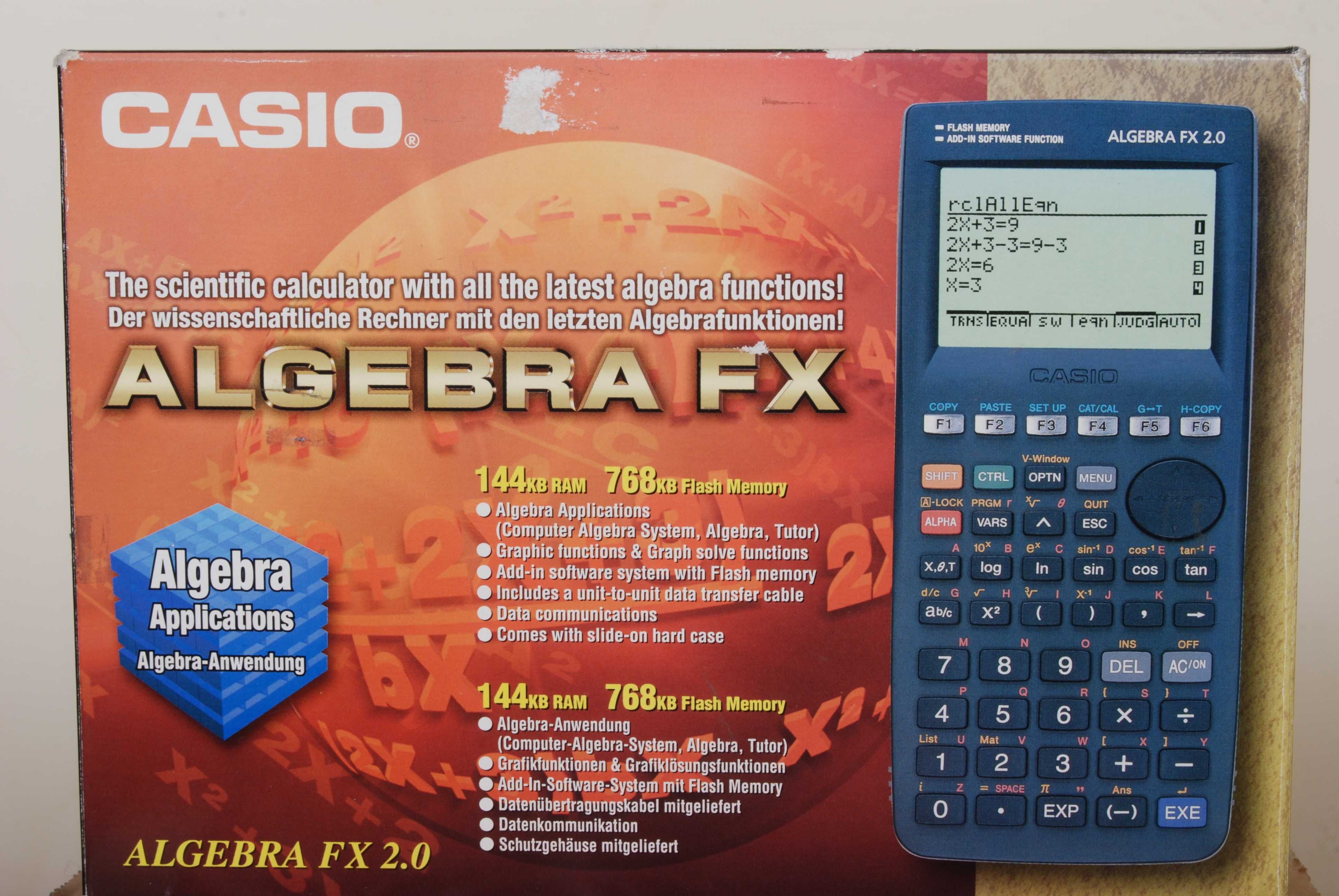 Casio Gráfica FX 1.0 Plus, NOVA. Instruções Português. Fatura/nif