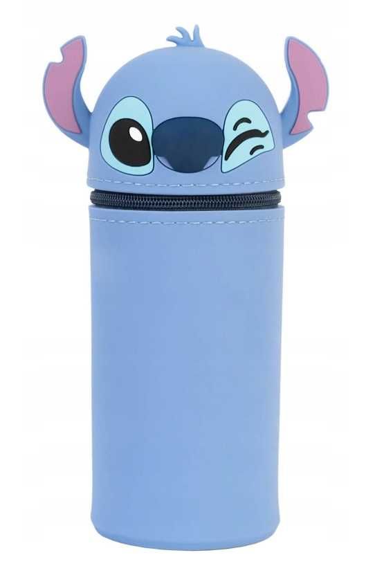 Lilo i Stitch piórnik tuba silikonowy elastyczny na przybory szkolne