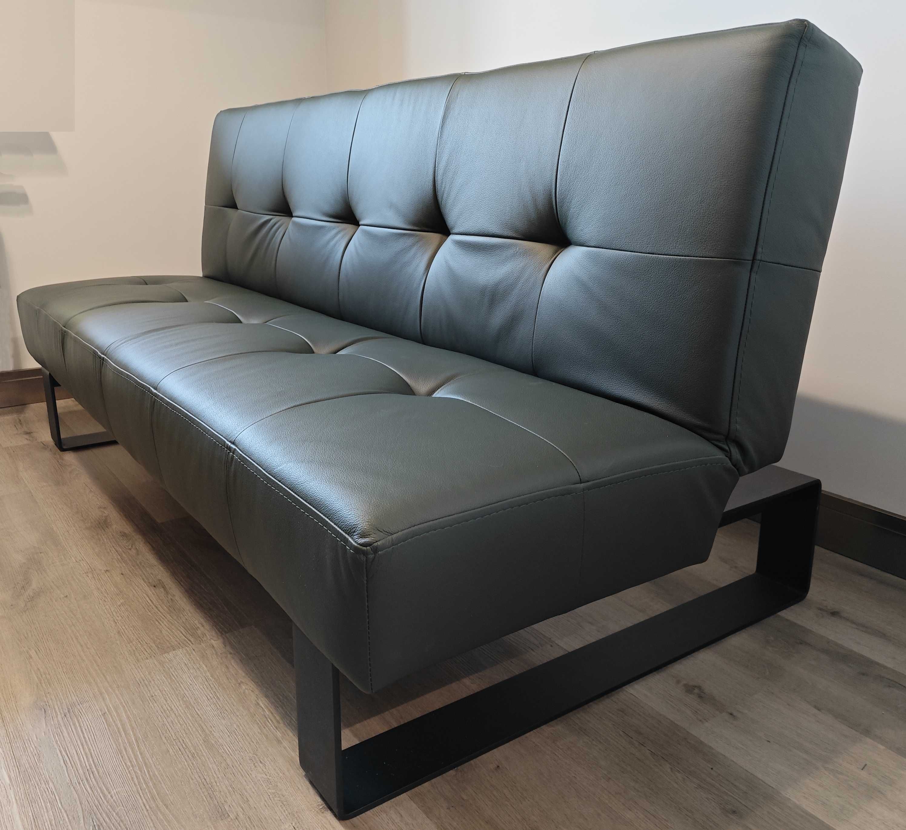 Sofa rozkładana(4 pozycje). 188x108 ekoskóra | Stan jak nowy