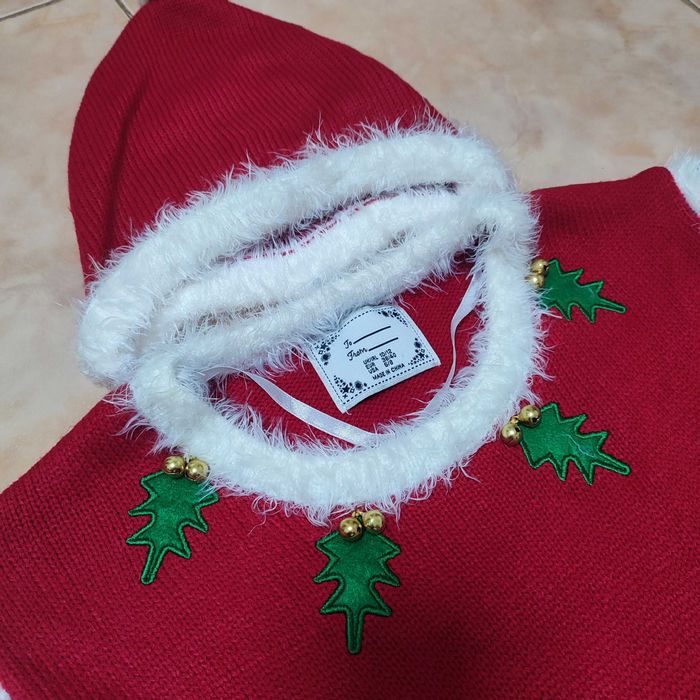 Новорічна в'язана сукня карнавальний костюм помічниця санти гном