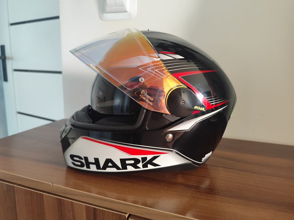 Aktualne do  10.08.2025.Kask Motocyklowy Shark Skwal  LED Pinlock roz.