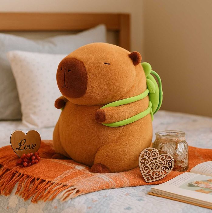 Kapibara Duża Maskotka Pluszak Z Plecakiem Borsuk Zabawka Dla Dzieci