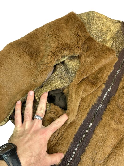 Women's Versace Jeans Couture Rabbit Fur Jacket Size S