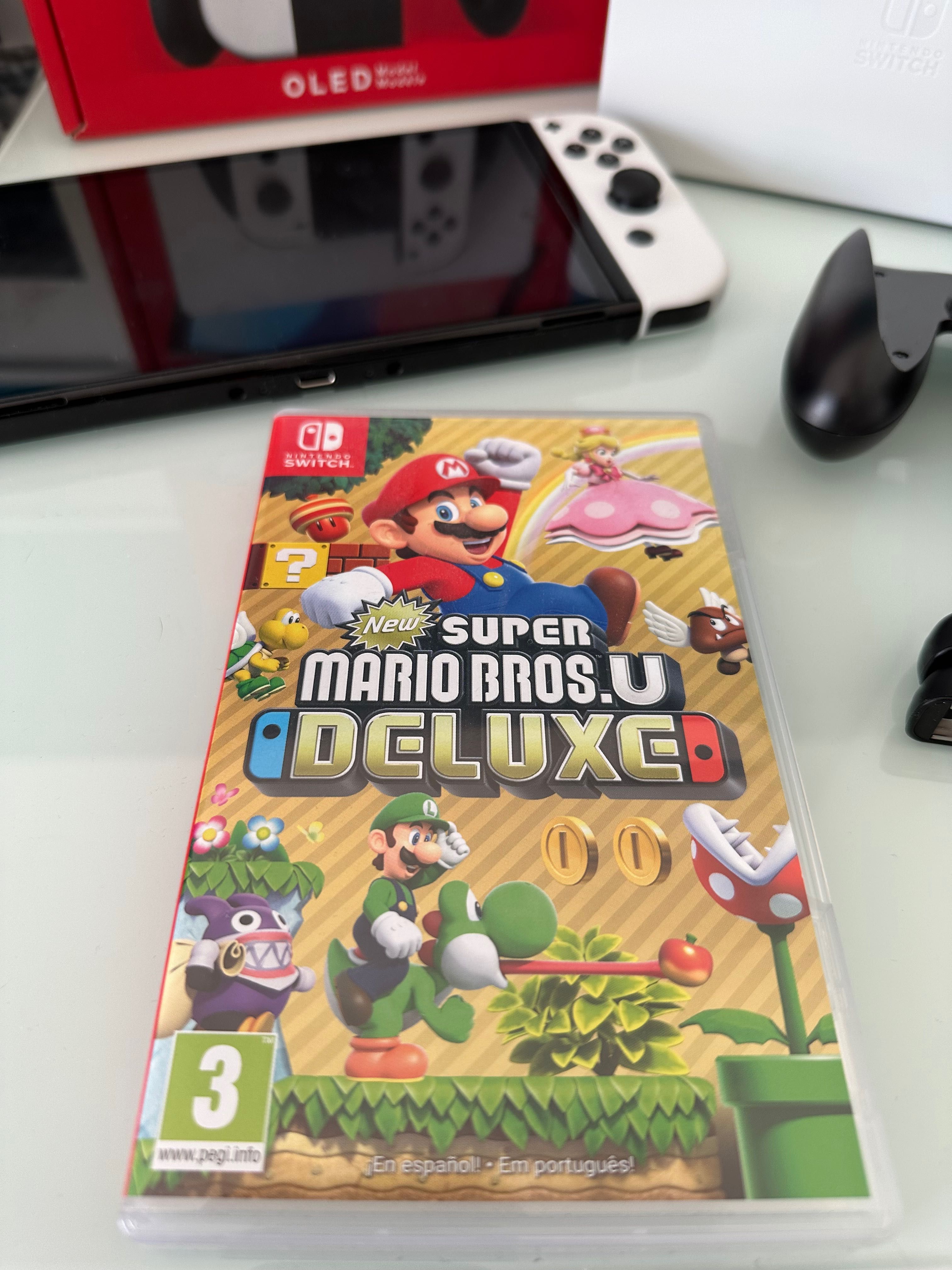 Switch Oled + Mario Bros U deluxe