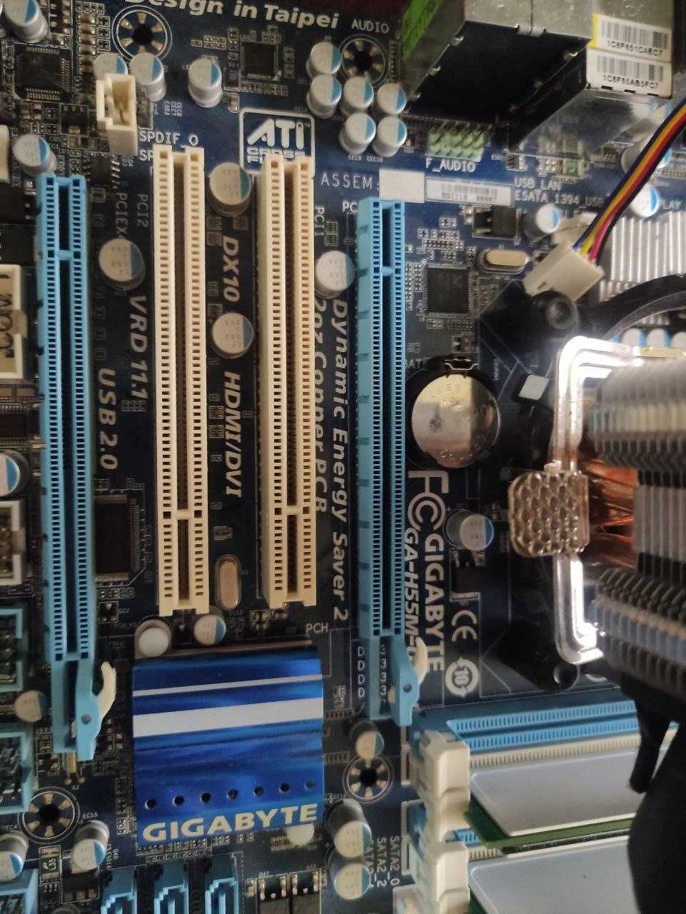 Intel Xeon X3460+gigabyte H55 LGA 1156 + кулер +8GB