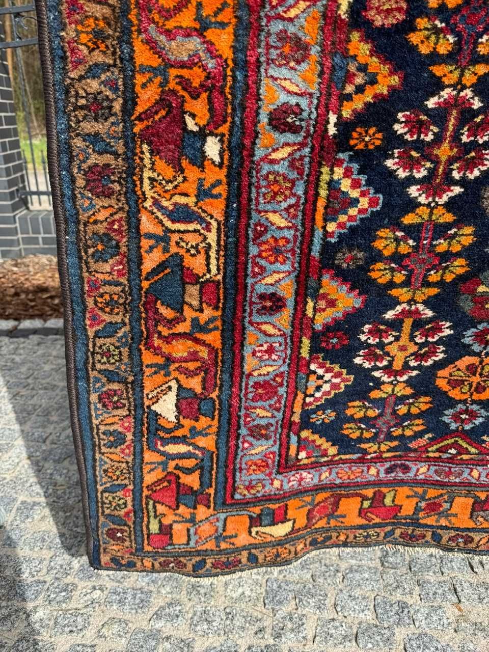 Vintage wełniany dywan perski r. tkany Iran Farahan 190x105 gal. 8 tyś