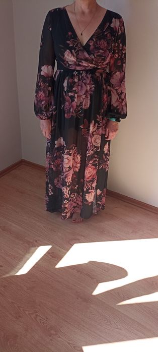 Sukienka damska w kwiaty, romantyczna