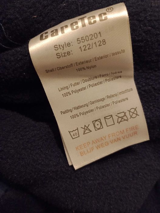 Kombinezon zimowy CareTec rozmiar 122-128.