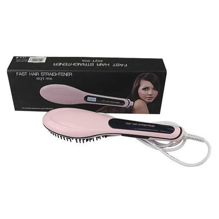 Escova Alisadora de Cabelo 'Fast Hair Straightener' (Usada)