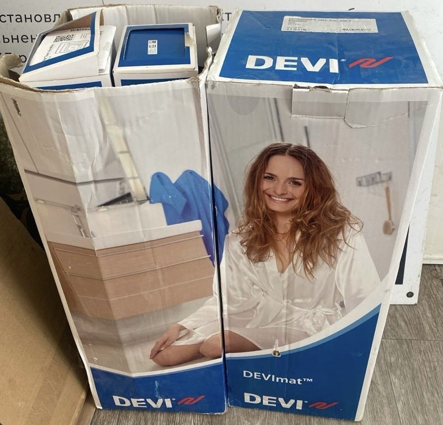 Теплый пол DEVIcomfort™ 150T (DTIR-150), 7 кв.м 1050 Вт. Код: 83030580