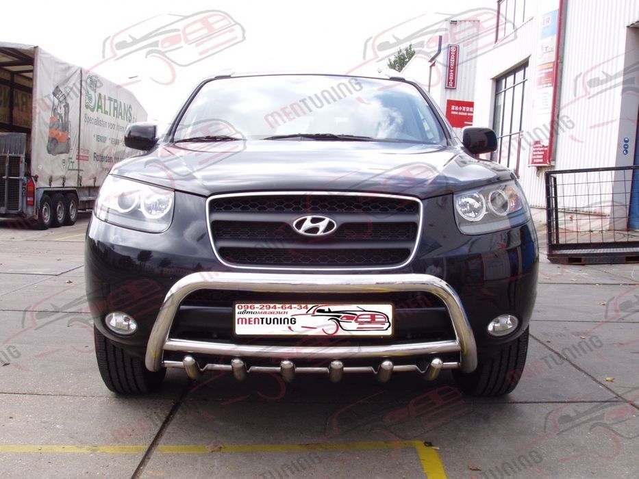 Кенгурятник для Хундай Санта Фе Кенгурятник Hyundai Santa Fe 2006+