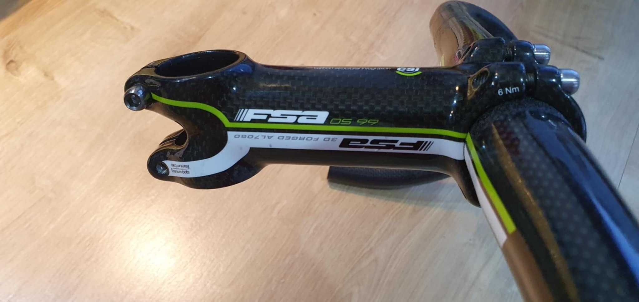 Kierownica FSA K-FORCE 420mm i mostek 11cm karbon Merida Scultura