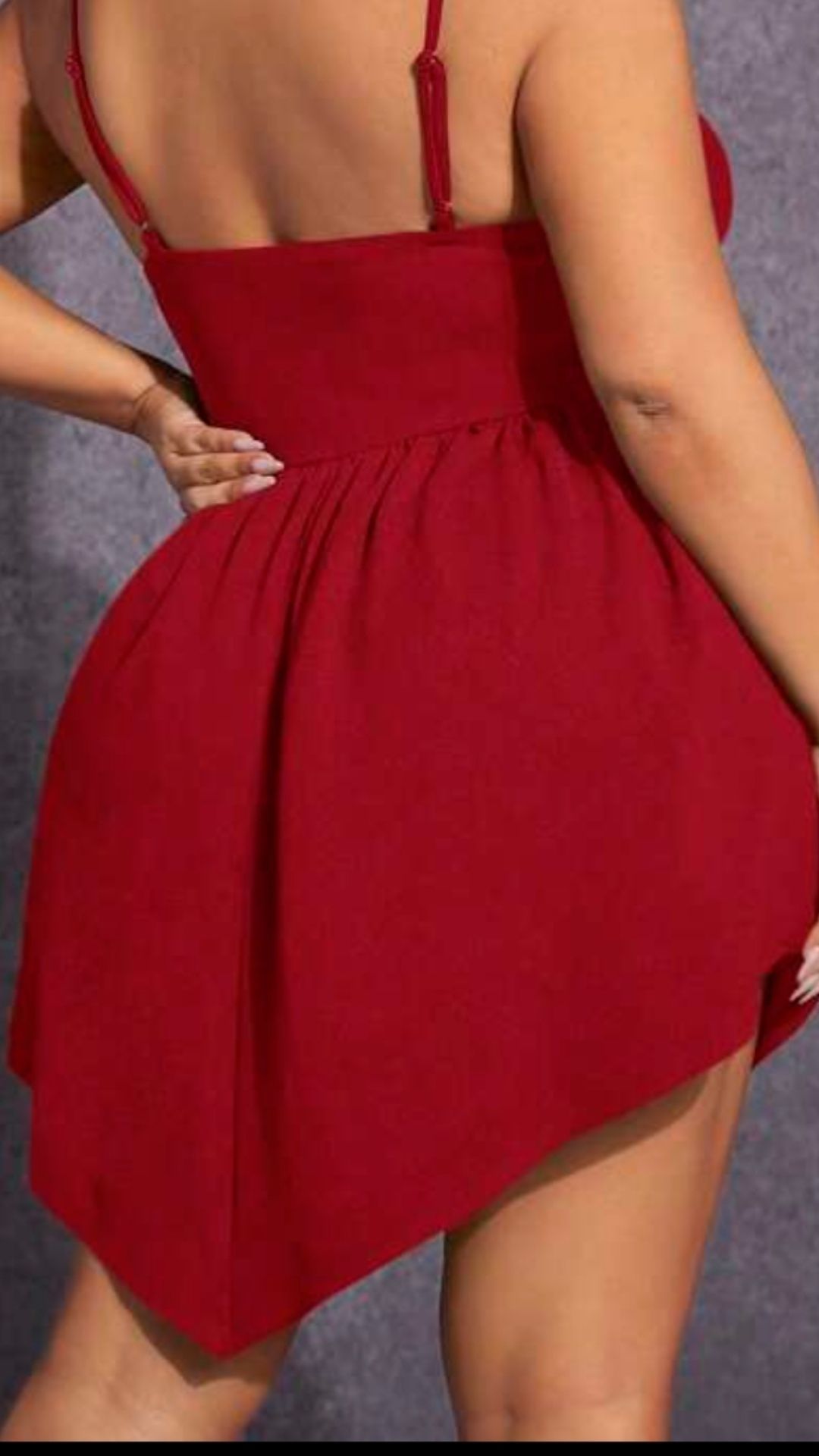 Piękna sukienka czerwona święta sylwester plus size