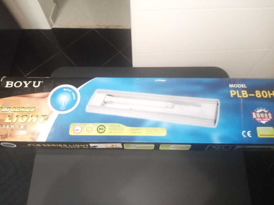 Calha iluminação aquário, 80cm, nova. Caixa ainda selada.