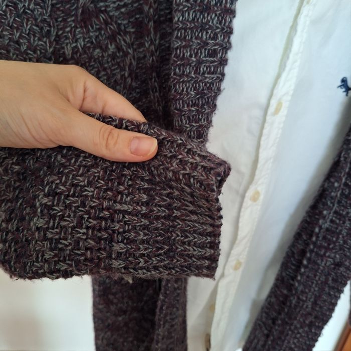 Reserverd sweter kardigan chłopiec 122 warkocz