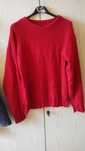 Sweter czerwony damski