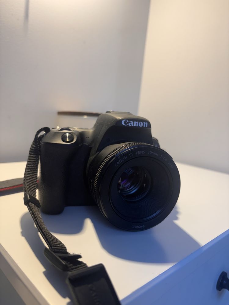 Canon eos200d + obiektyw + statyw
