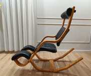 Fotel skórzany Stokke zero gravity, proj. Peter Opsvik.