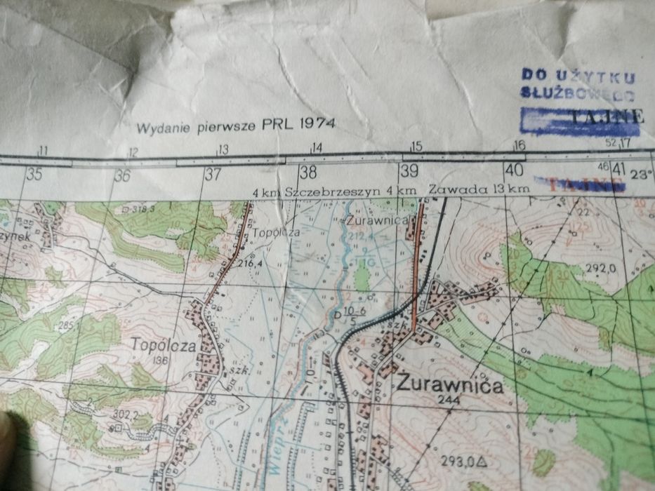 Stare mapy wojskowe topograficzne