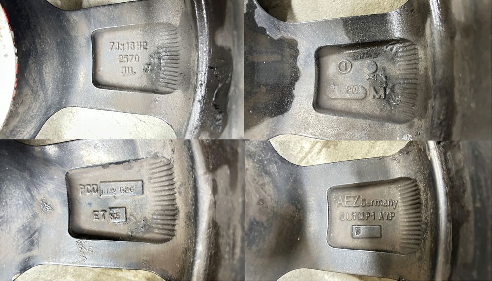 Диски легкосплавні 16 дюймів R16 5 x 114.3 ET35