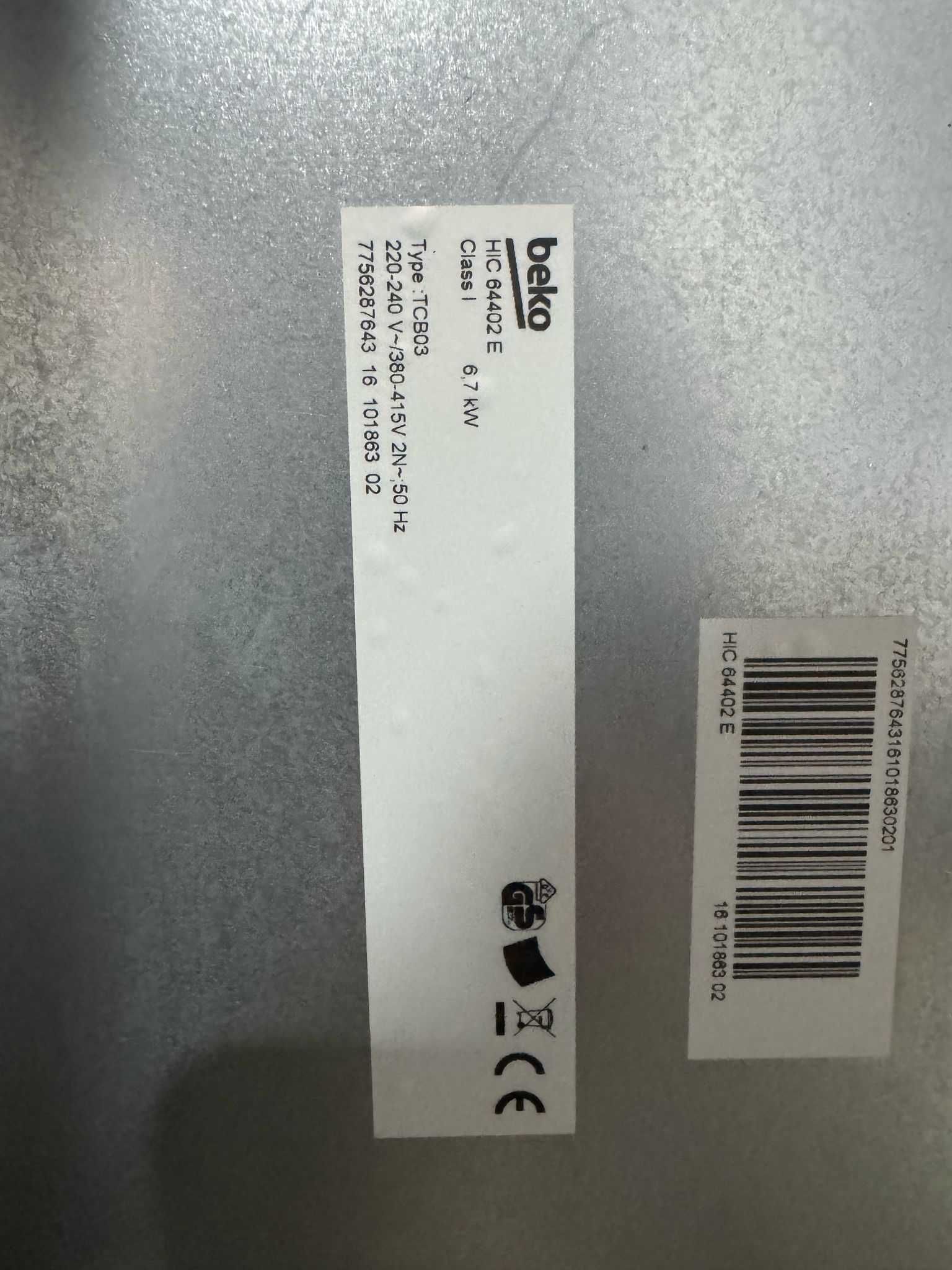 Placa Vitrocerâmica Beko HIC 64402E
