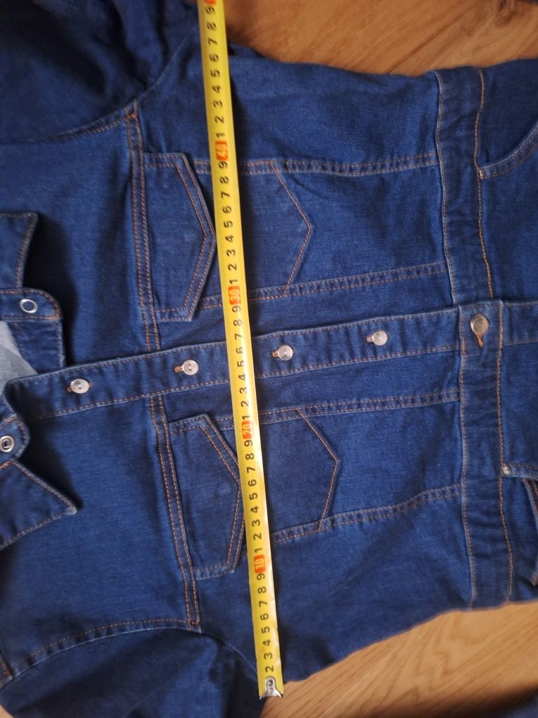 Jeansowa denim sukienka tunika szmizjerka L 40 Zara M 38