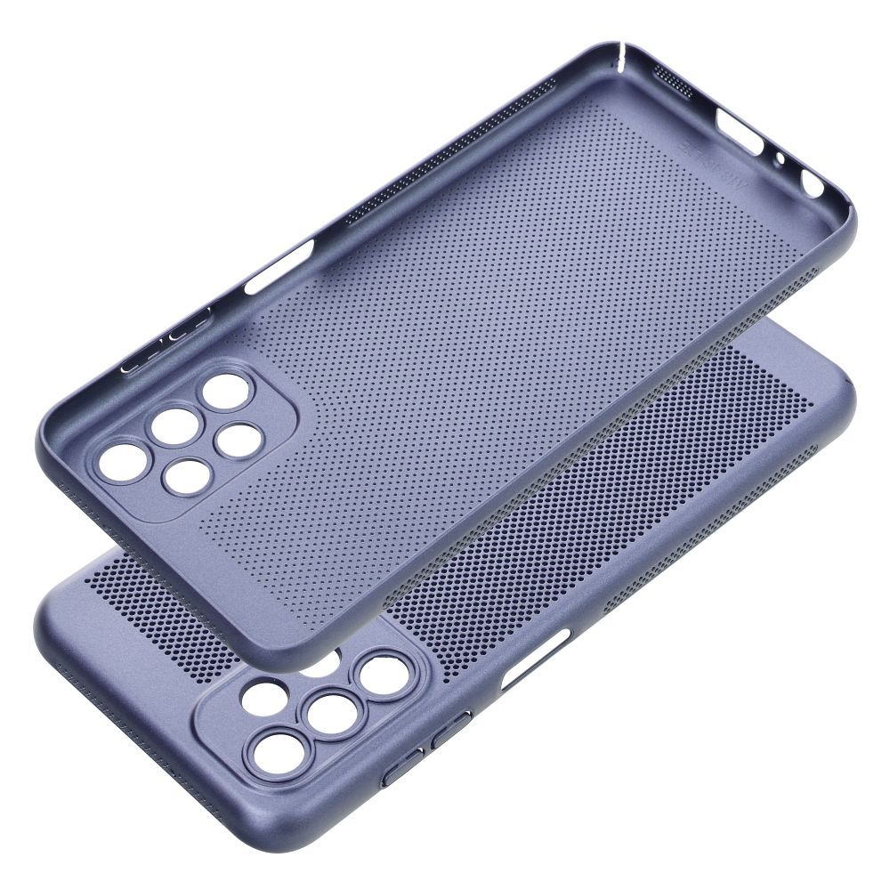 Etui Case Plecki Oddychające Samsung A13  Niebieski + Szkło 9H