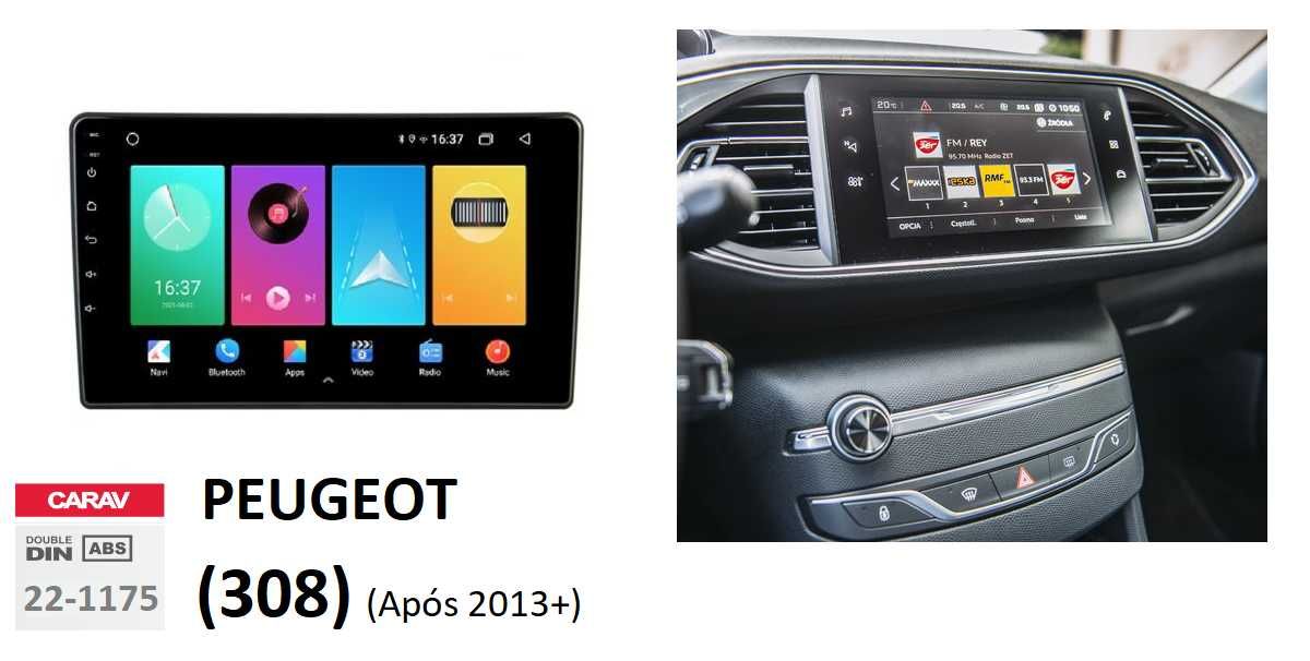 Rádio 2DIN 9" [4+32GB] • Peugeot 308 (De 2008 a 2021) • RCZ • Android