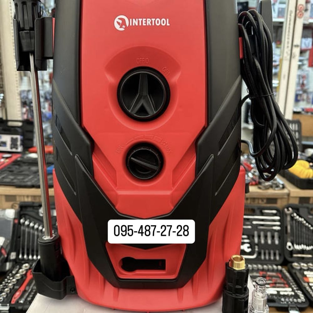 Мийка високого тиску на 2200 Вт, 120-150 бар INTERTOOL DT-1508