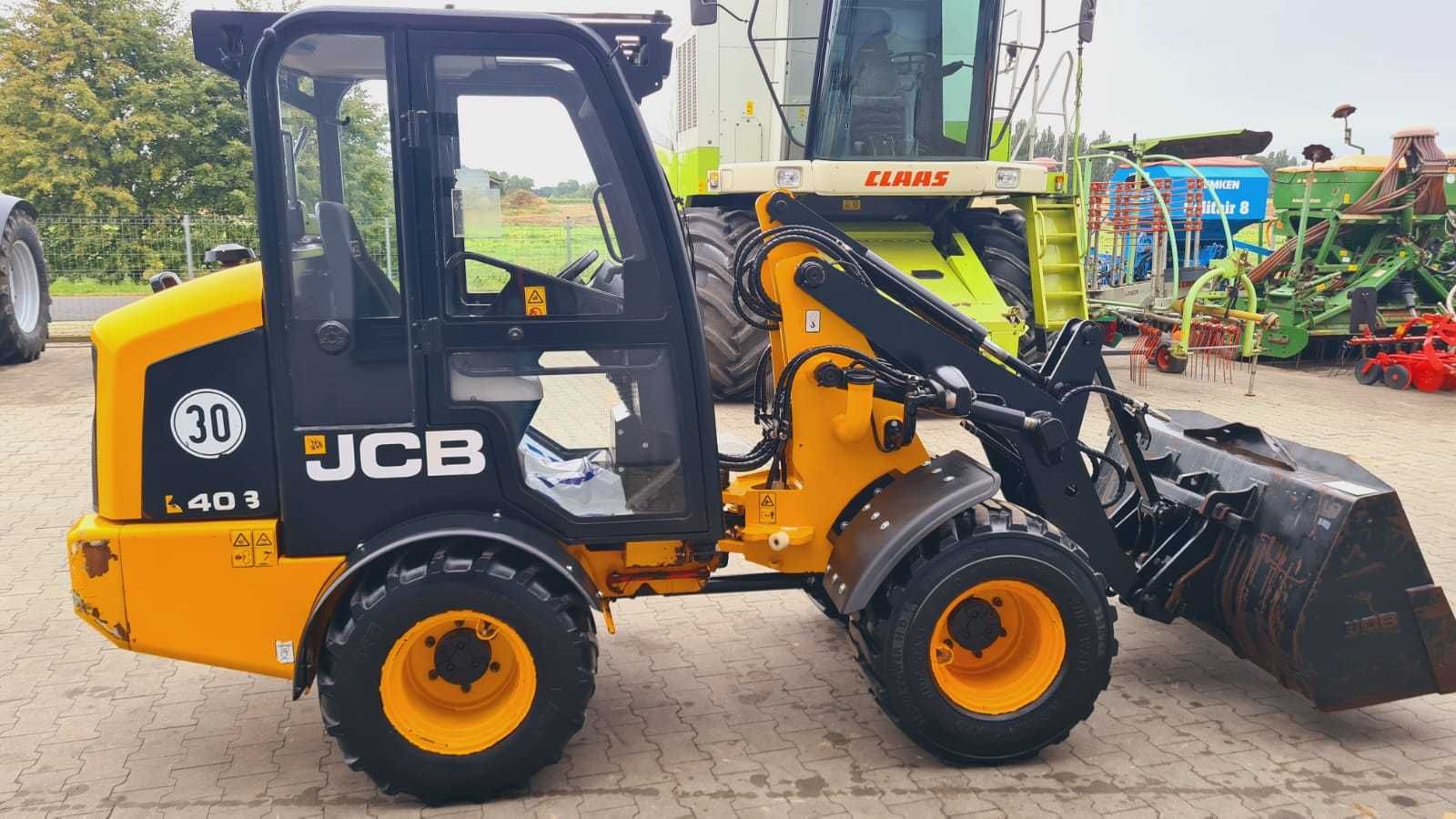 Ładowarka Miniładowarka  Łamana JCB 403, 2018r. Tylko 2700h