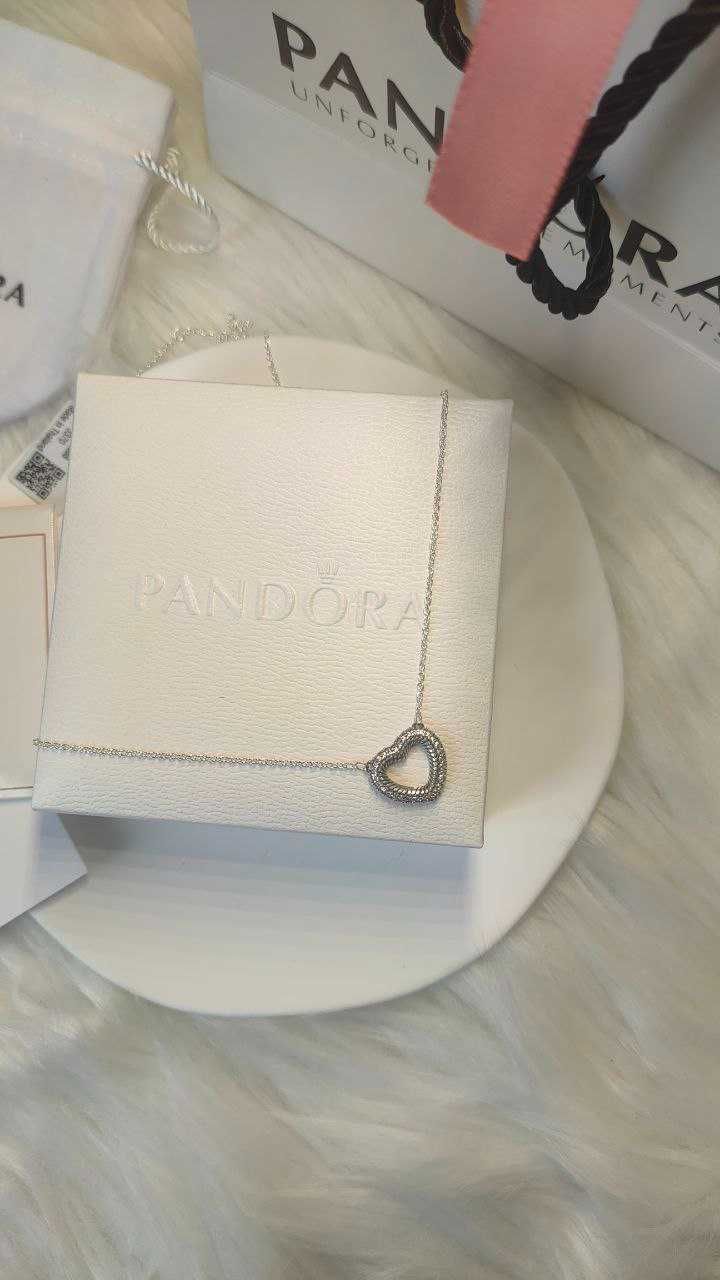 Підвіска Pandora серце S925 .Ланцюжок,кольє, кулон, цепочка пандора