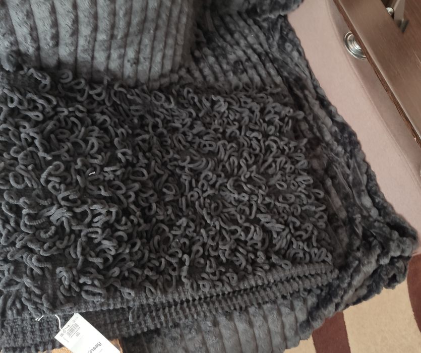 Килимок килим коврик чорний 60х90 см