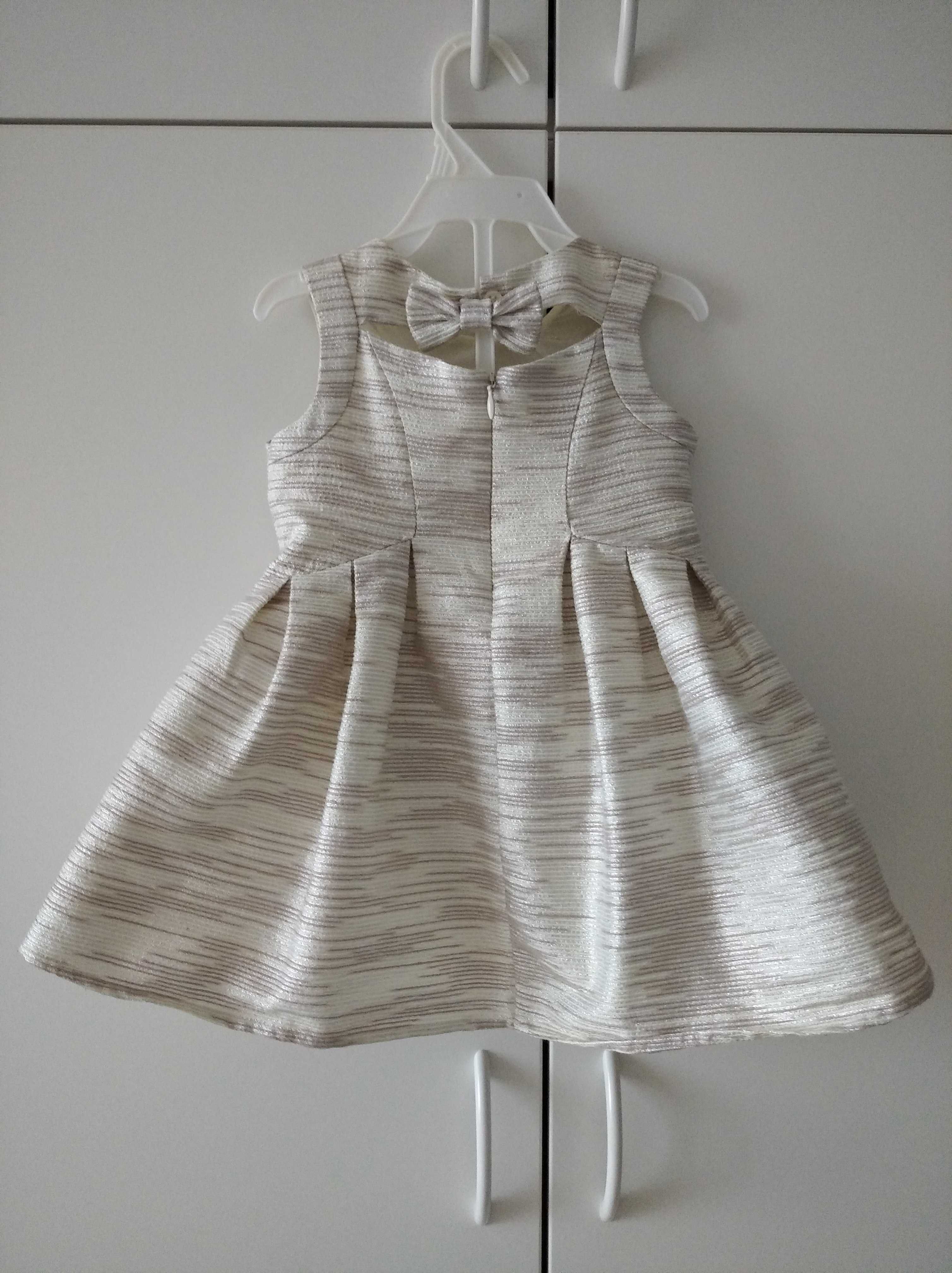 Sukienka Little Angels 12M 80 chrzest roczek NOWA