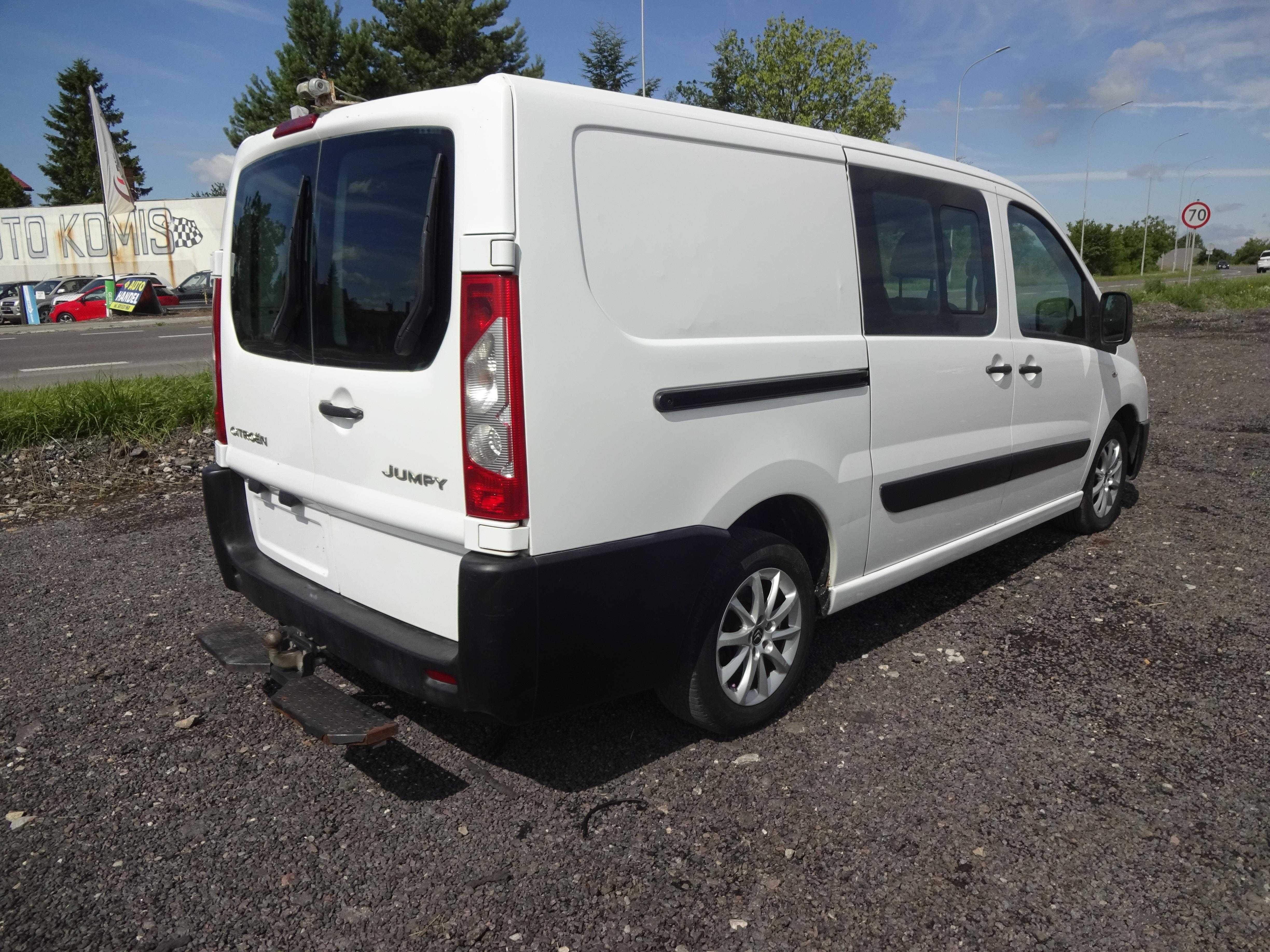 Citroen Jumpy # Dubel kabina # 6 miejsc # hak