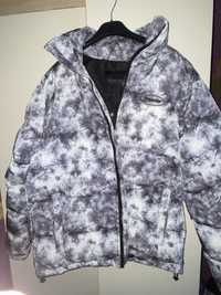 kurtka TRAPSTAR hyperdrive puffer Jack jacket - tie dye (black/silver)