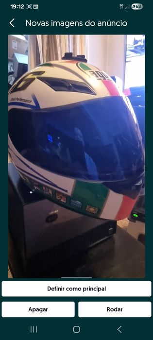 Capacete origgine valentino rossi  46.tamanho xs