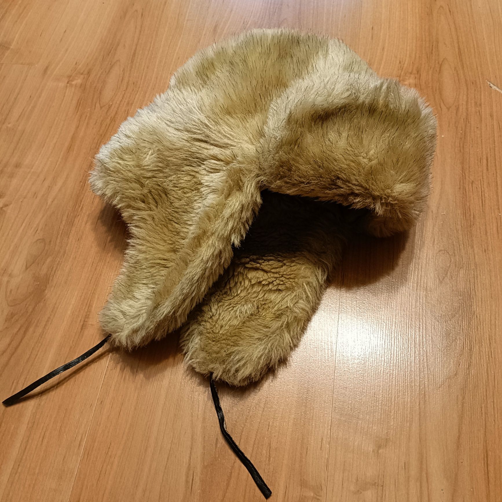 Czapka uszatka uchatka pilotka futrzana PRL