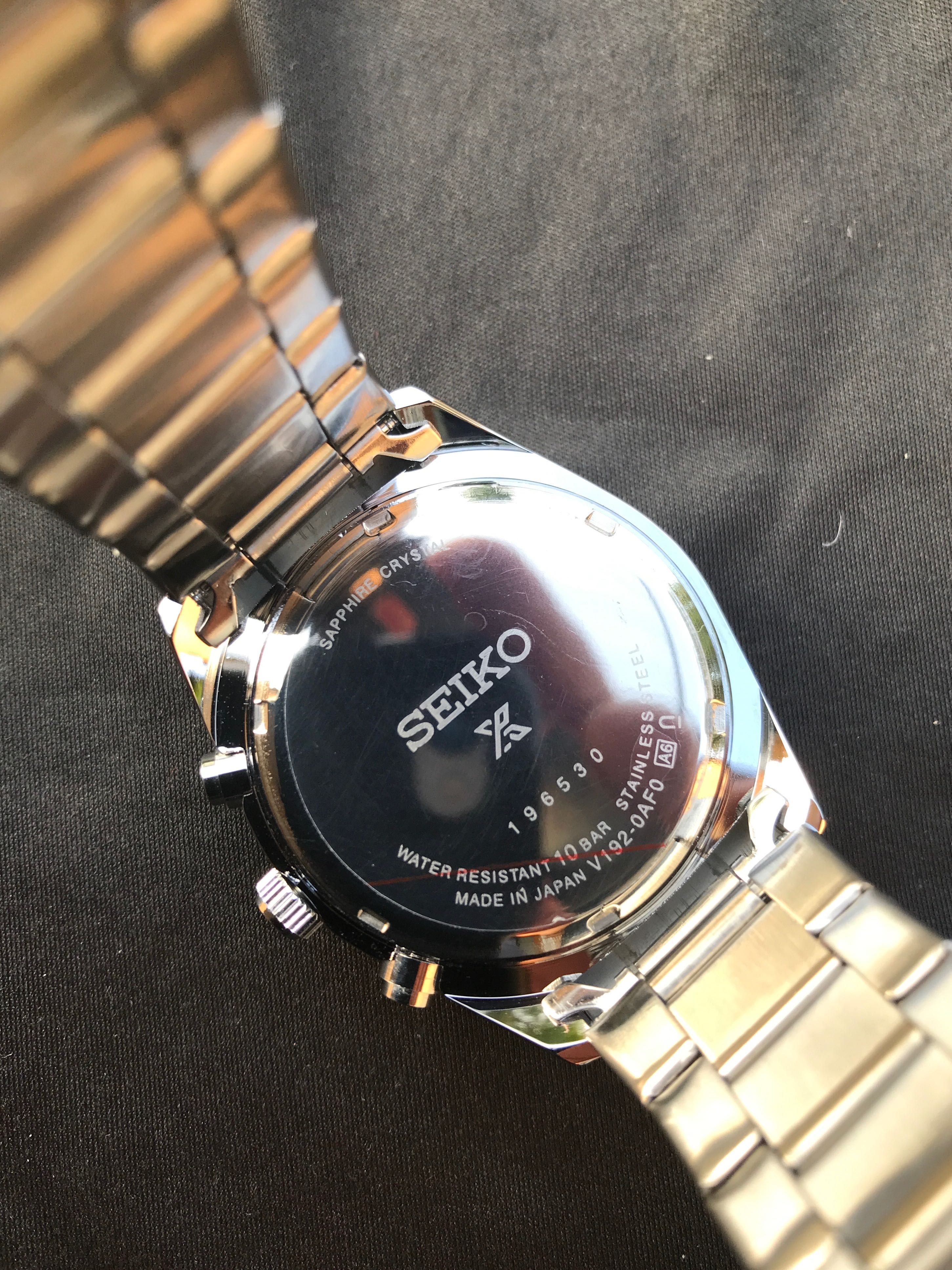 Zegarek Seiko Mod SSC813 Panda, Solar Speedtimer Chronograph