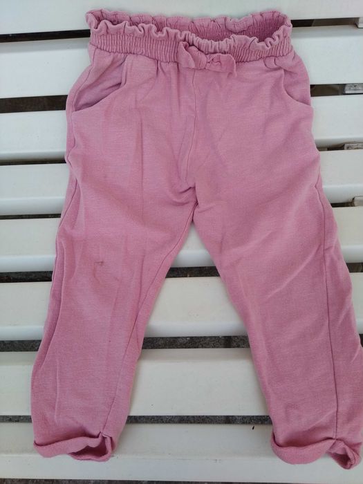 Calças de menina cor de rosa - ZARA - 18 - 24 meses - 92 cm