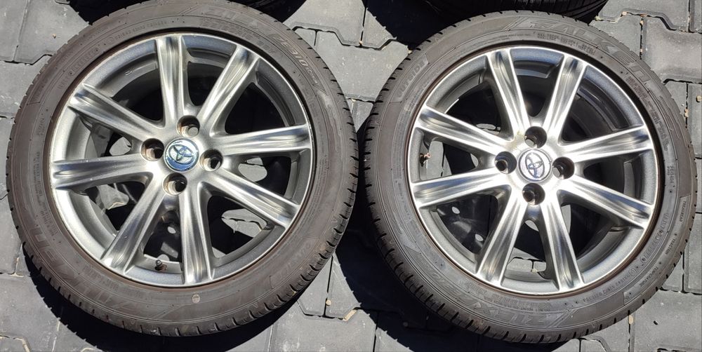 16"6J 4x100 koła Toyota Yaris Vitz, z oponami letnimi Falken 195/50R16