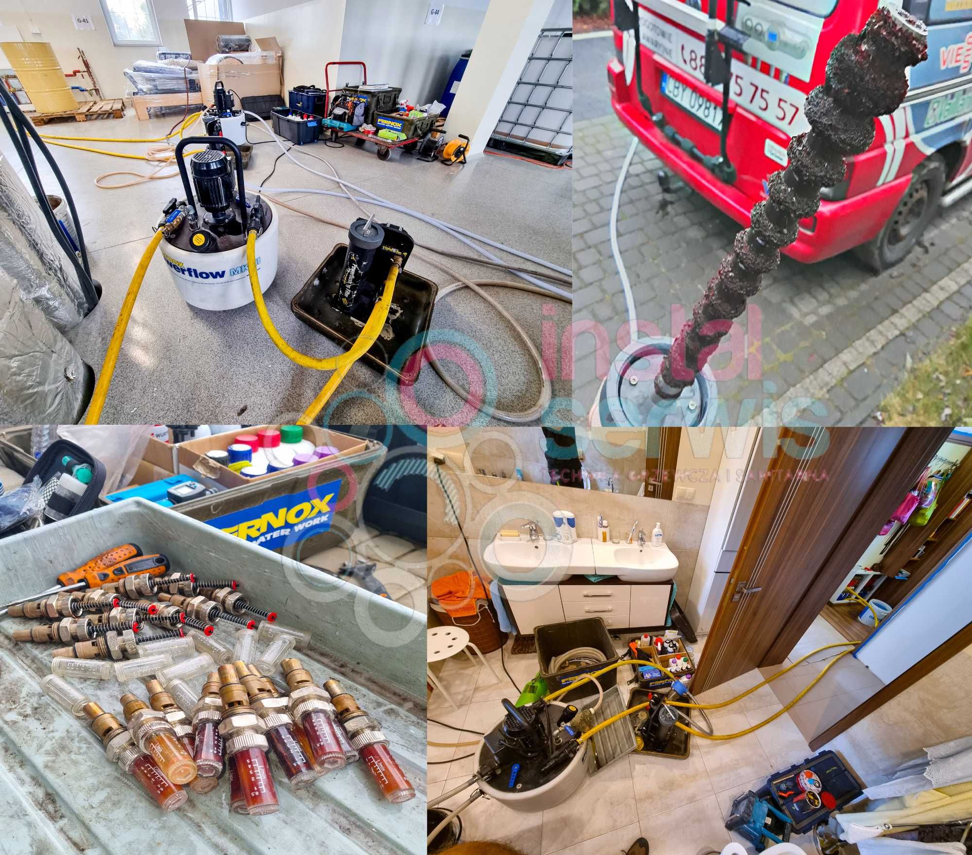 Chemiczne płukanie/czyszczenie instalacji C.O.Uszczelnianie instalacji
