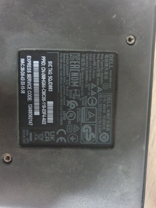 Док-станція Dell WD-19 USB-C оригінал