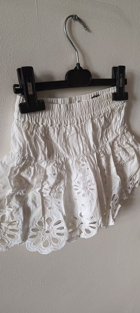 Zestaw Zara spódnico spodenki,bluzka 122