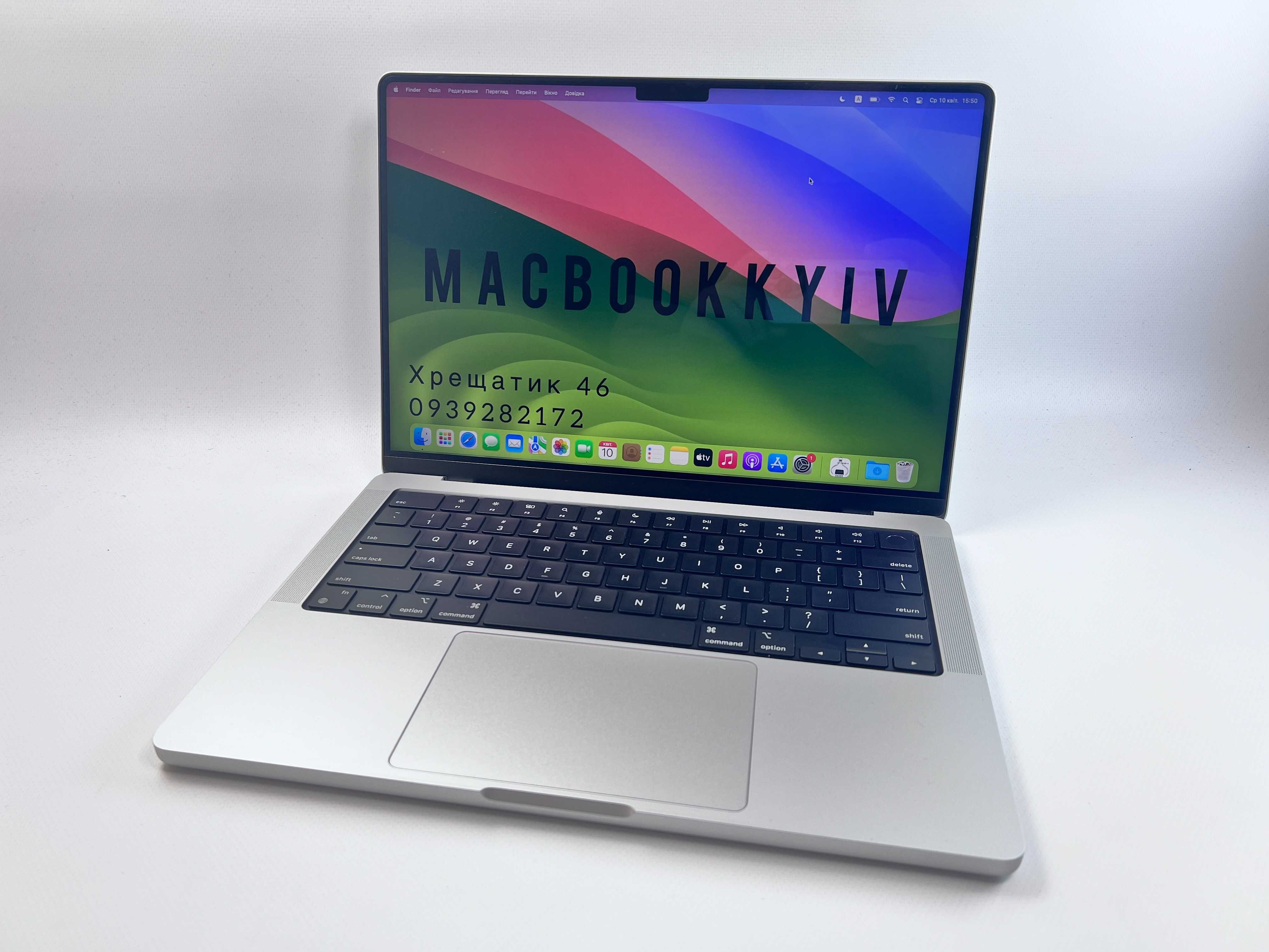 MacBook Pro 14 2021 M1 Pro 16GB RAM 512GB SSD Silver ГАРАНТІЯ МАГАЗИН