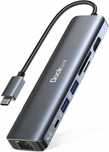 Dockteck 7 w 1 Koncentrator USB C z 4K 60Hz HDMI, Ethernet HIT