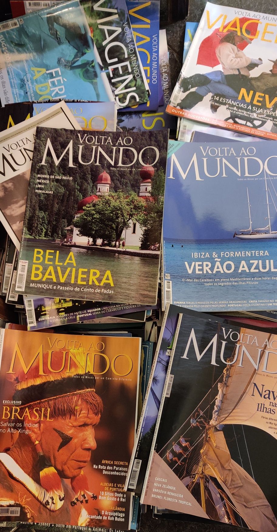 Coleção grande de Revistas Volta ao Mundo (também vendo em separado)